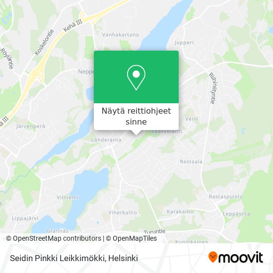 Seidin Pinkki Leikkimökki kartta