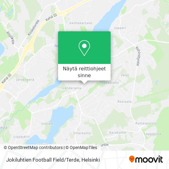 Jokiluhtien Football Field / Terde kartta
