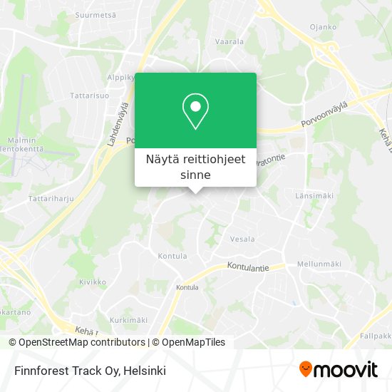 Finnforest Track Oy kartta