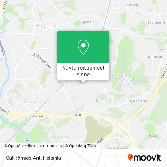 Sähkömies Ant kartta