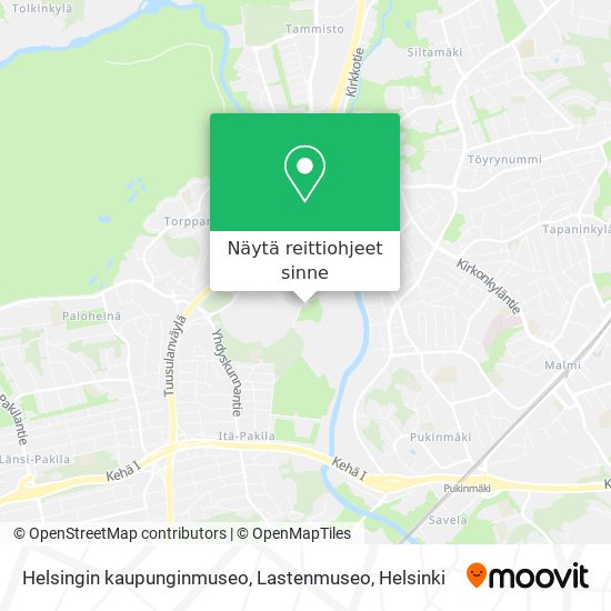 Helsingin kaupunginmuseo, Lastenmuseo kartta