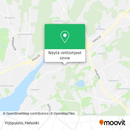 Yrjöpuisto kartta