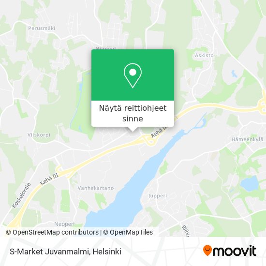 S-Market Juvanmalmi kartta