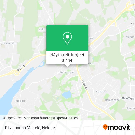 Pt Johanna Mäkelä kartta