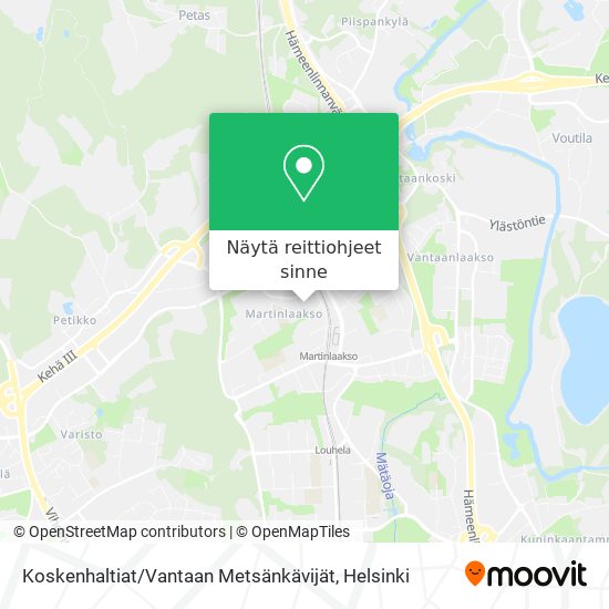 Koskenhaltiat / Vantaan Metsänkävijät kartta