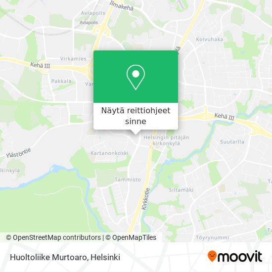 Huoltoliike Murtoaro kartta