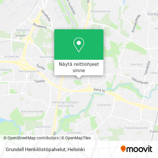 Grundell Henkilöstöpalvelut kartta