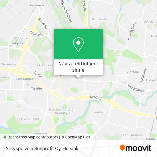 Yrityspalvelu Sunprofit Oy kartta
