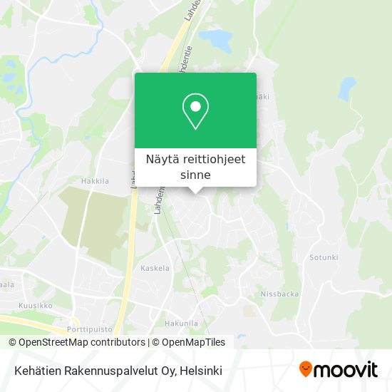 Kehätien Rakennuspalvelut Oy kartta