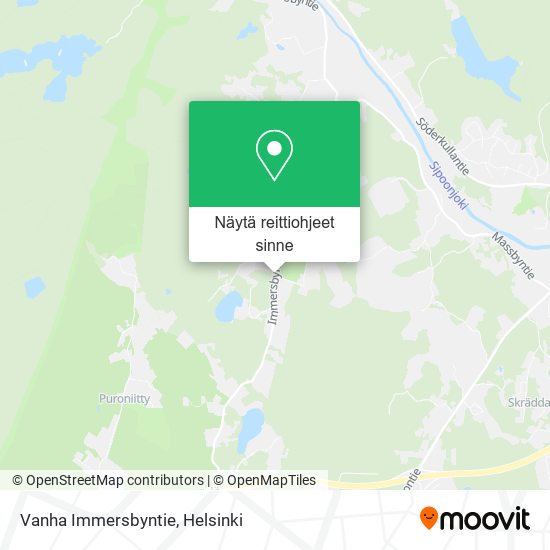 Vanha Immersbyntie kartta