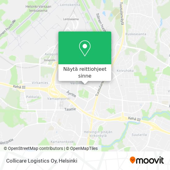 Collicare Logistics Oy kartta