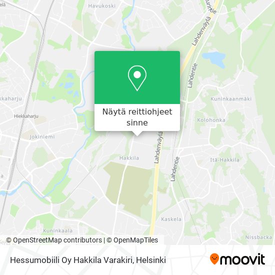 Hessumobiili Oy Hakkila Varakiri kartta