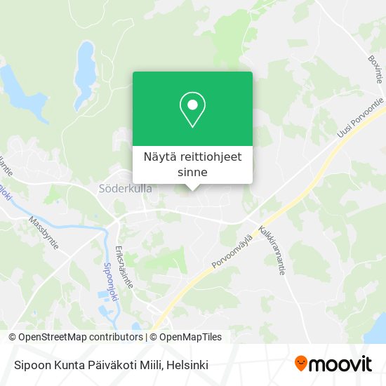 Sipoon Kunta Päiväkoti Miili kartta