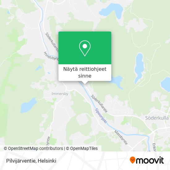 Pilvijärventie kartta