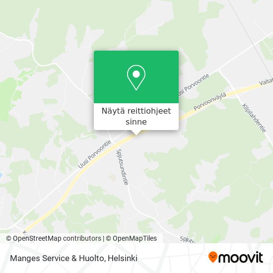 Manges Service & Huolto kartta