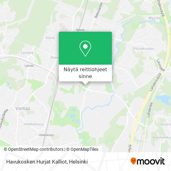 Havukosken Hurjat Kalliot kartta