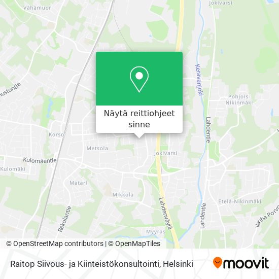 Raitop Siivous- ja Kiinteistökonsultointi kartta