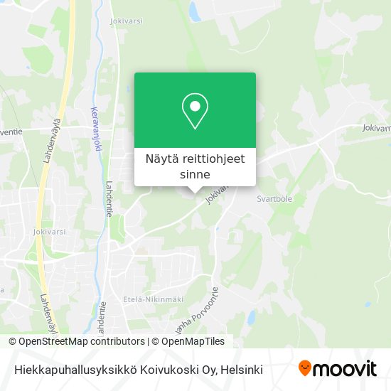 Hiekkapuhallusyksikkö Koivukoski Oy kartta