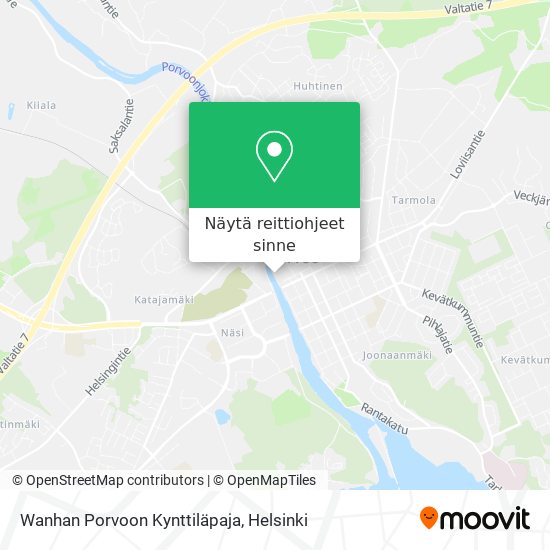 Wanhan Porvoon Kynttiläpaja kartta
