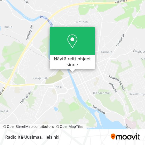 Radio Itä-Uusimaa kartta