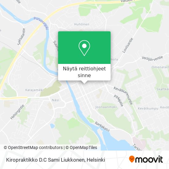 Kiropraktikko D.C Sami Liukkonen kartta
