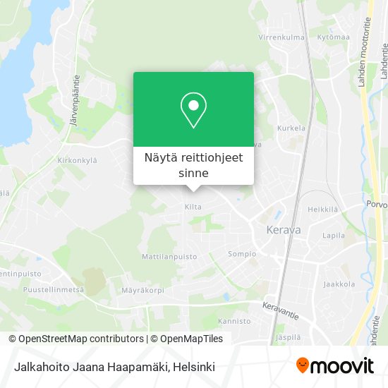 Jalkahoito Jaana Haapamäki kartta
