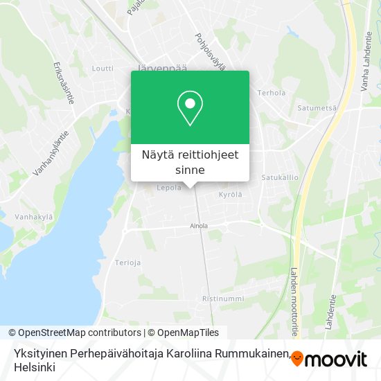 Yksityinen Perhepäivähoitaja Karoliina Rummukainen kartta