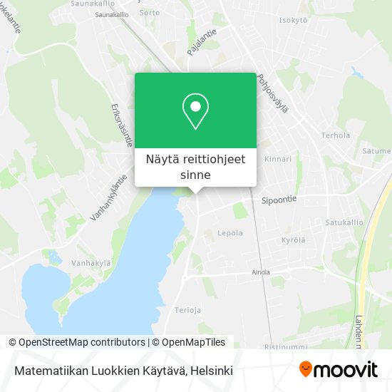 Matematiikan Luokkien Käytävä kartta