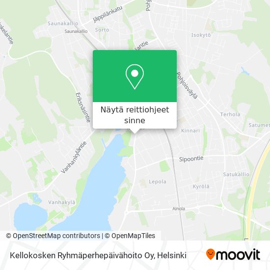 Kellokosken Ryhmäperhepäivähoito Oy kartta