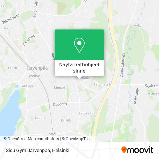 Sisu Gym Järvenpää kartta