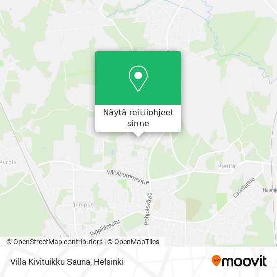 Villa Kivituikku Sauna kartta