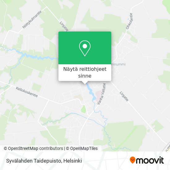 Syvälahden Taidepuisto kartta