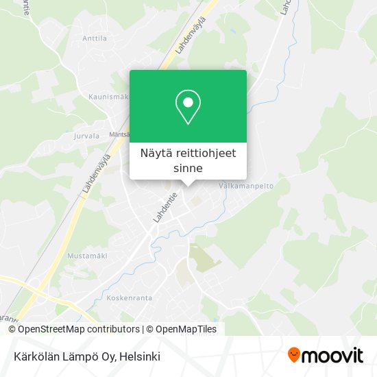 Kärkölän Lämpö Oy kartta