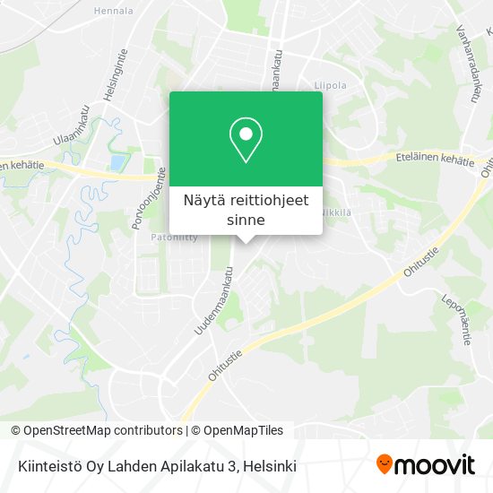Kiinteistö Oy Lahden Apilakatu 3 kartta