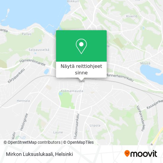 Mirkon Luksuslukaali kartta