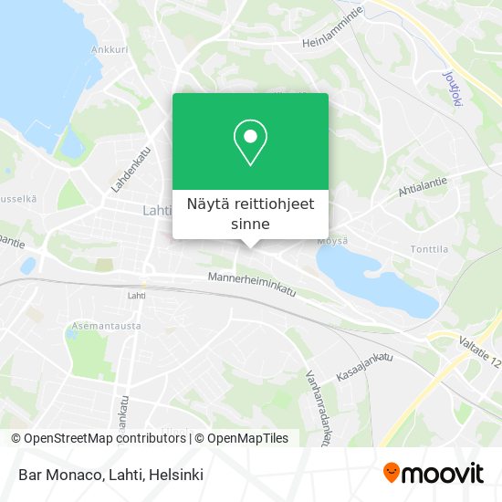 Bar Monaco, Lahti kartta