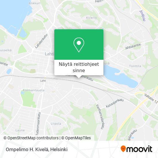 Ompelimo H. Kivelä kartta