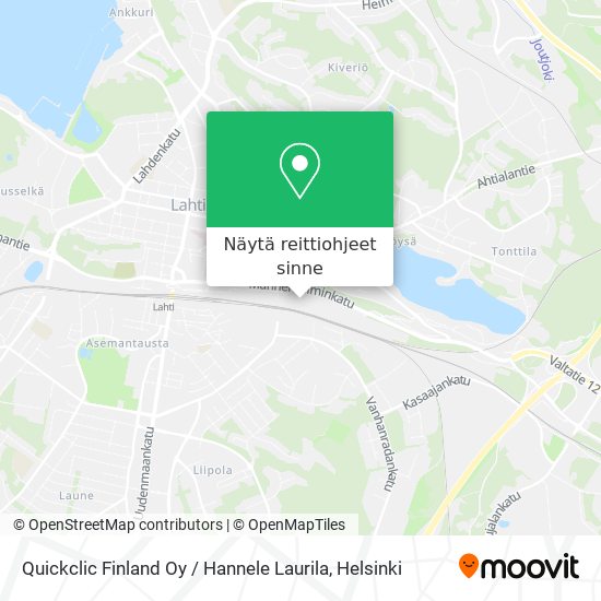 Quickclic Finland Oy / Hannele Laurila kartta