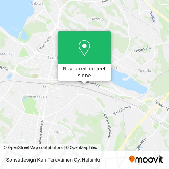 Sohvadesign Kari Teräväinen Oy kartta