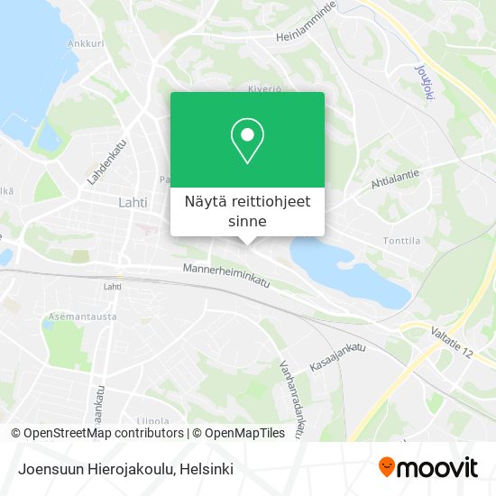Joensuun Hierojakoulu kartta