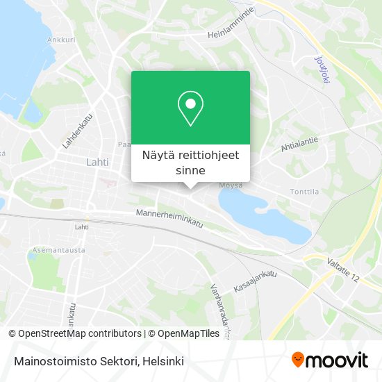 Mainostoimisto Sektori kartta