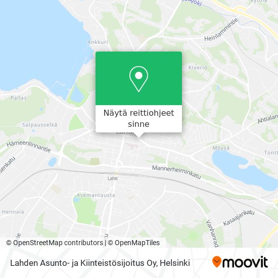 Lahden Asunto- ja Kiinteistösijoitus Oy kartta