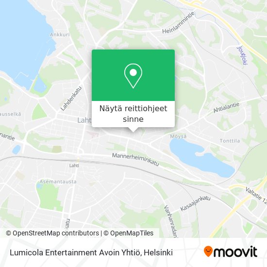 Lumicola Entertainment Avoin Yhtiö kartta