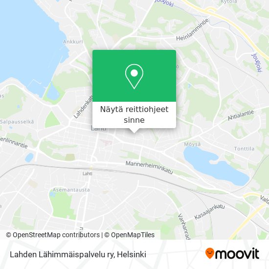 Lahden Lähimmäispalvelu ry kartta