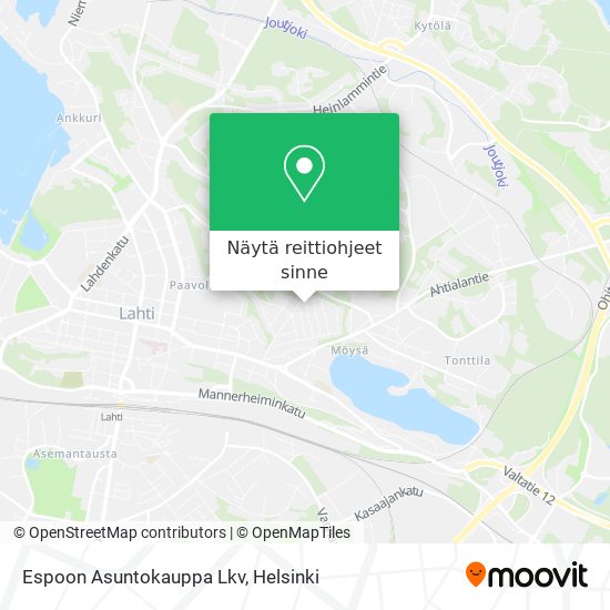 Espoon Asuntokauppa Lkv kartta