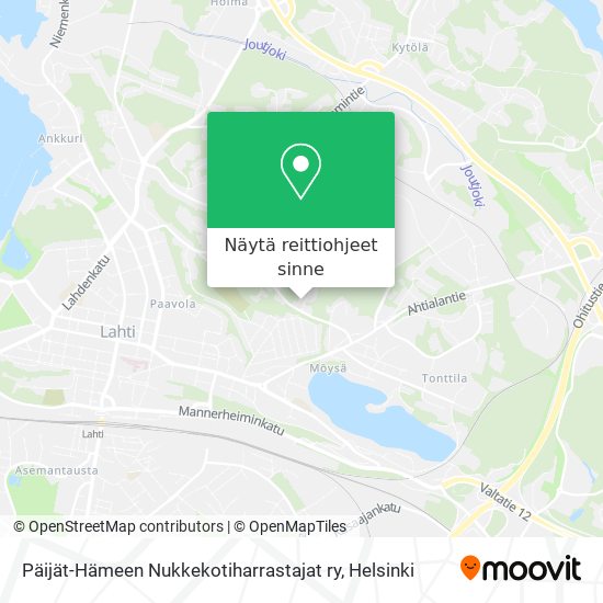 Päijät-Hämeen Nukkekotiharrastajat ry kartta