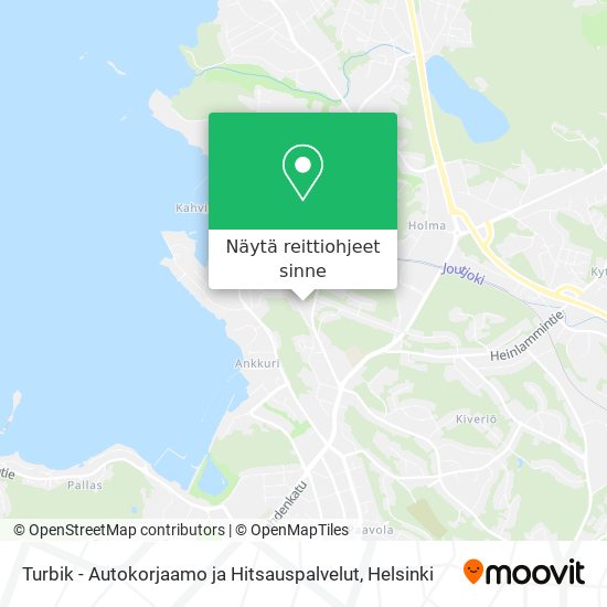 Turbik - Autokorjaamo ja Hitsauspalvelut kartta