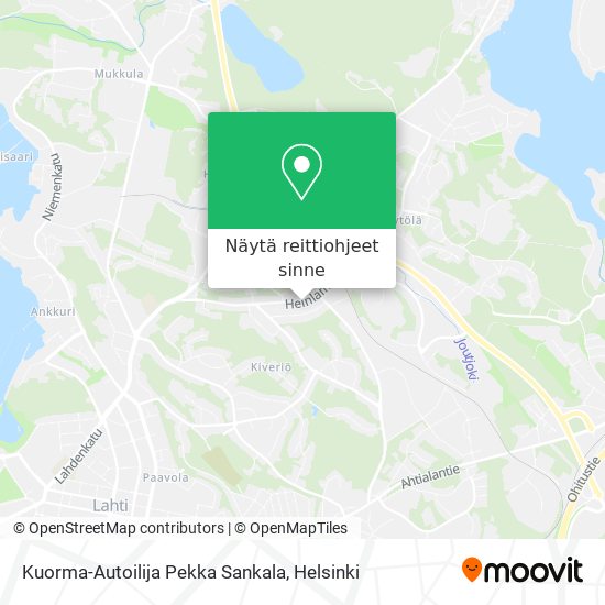 Kuorma-Autoilija Pekka Sankala kartta