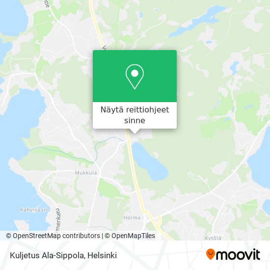 Kuljetus Ala-Sippola kartta