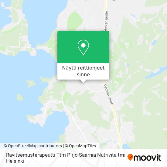 Ravitsemusterapeutti Ttm Pirjo Saarnia Nutrivita tmi kartta